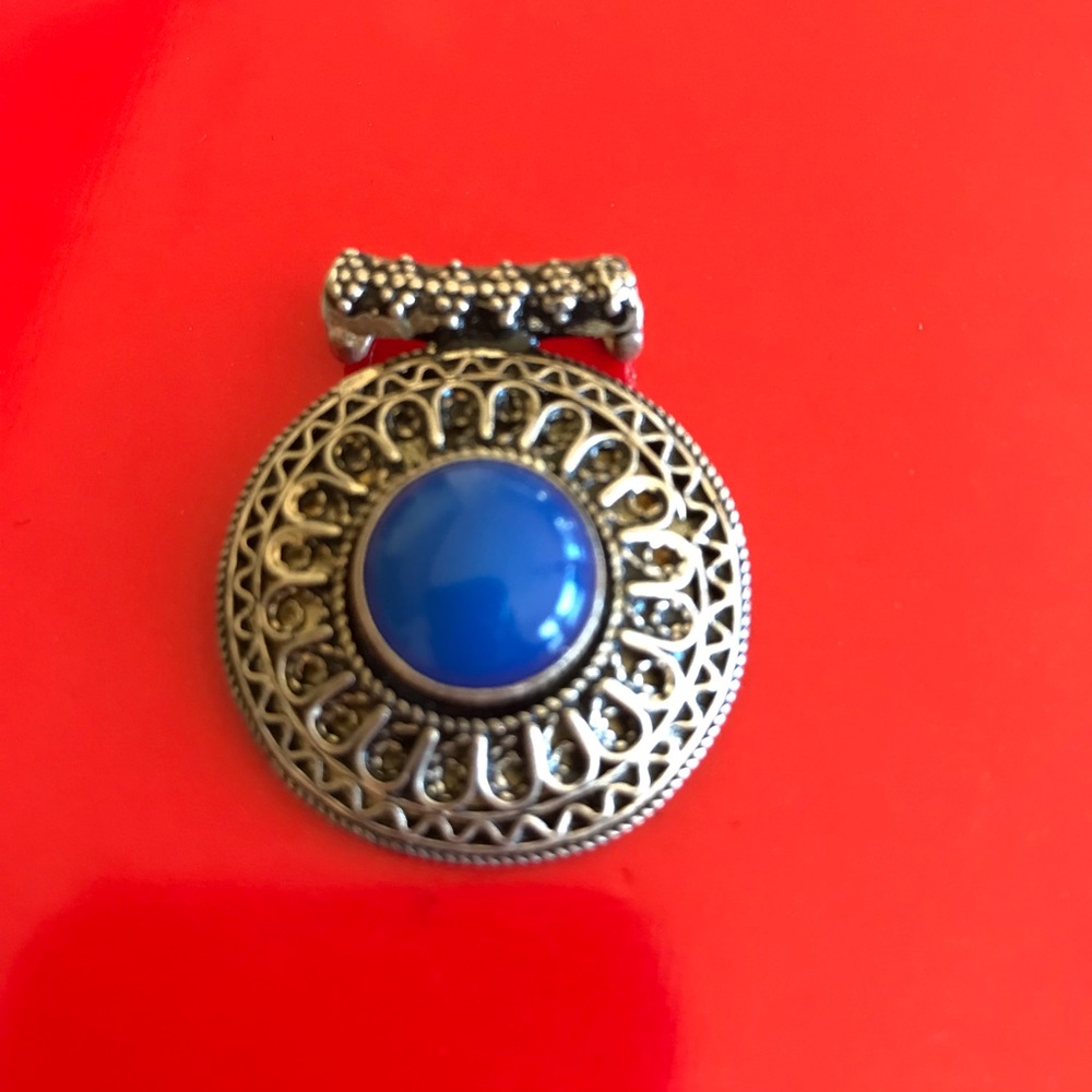 Blue Gorgeous Sterling Silver 925 Pendant